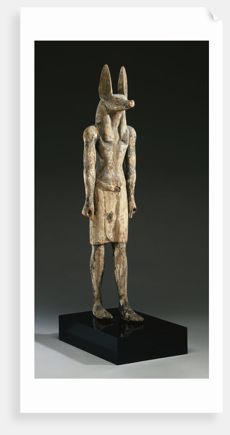 Egyptian New Kingdom Statue of Anubis by Anonymous