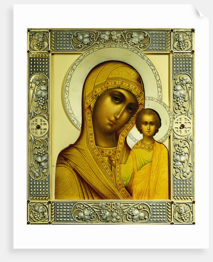Russian Icon of The Virgin Kazanskaya by Dmitrii Smirnov