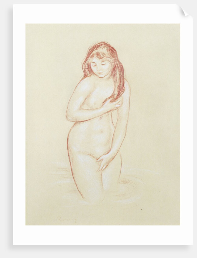 Young Woman Bathing by Pierre Auguste Renoir