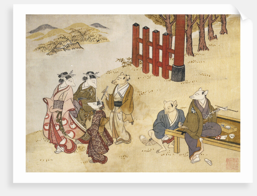 Kitsune no Yomeiri - The Fox's Wedding Series Print by Tachibana Minko