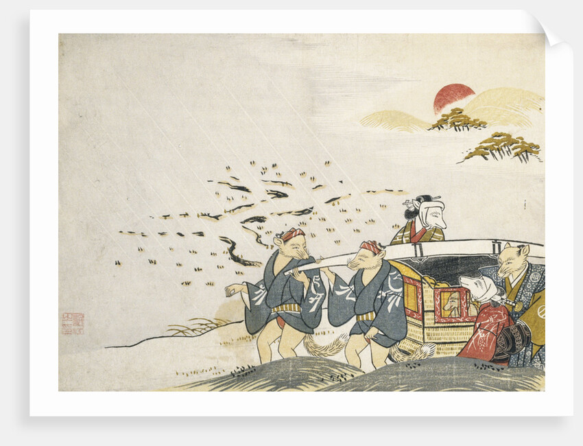 Kitsune no Yomeiri - The Fox's Wedding Series Print by Tachibana Minko
