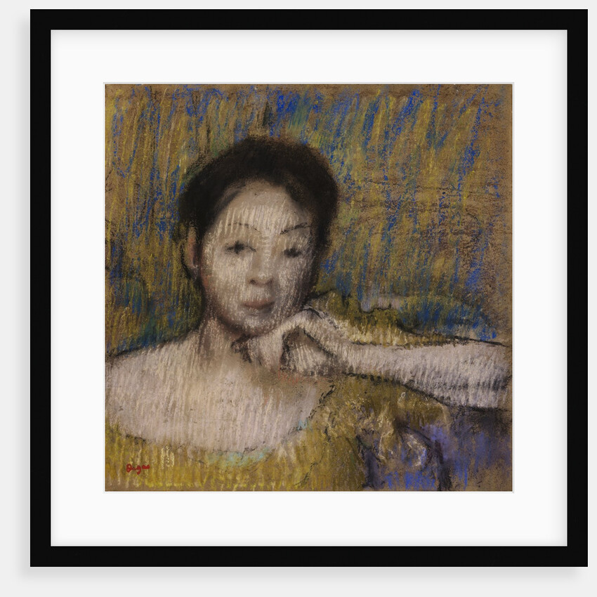 Bust of a Woman, with Chin Resting on Left Hand by Edgar Degas