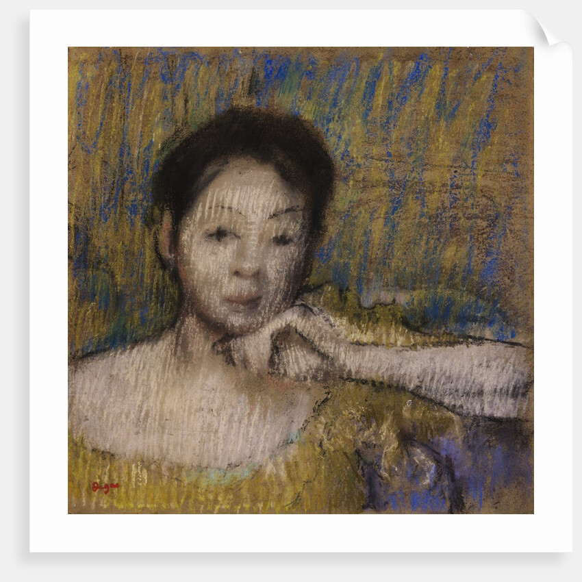 Bust of a Woman, with Chin Resting on Left Hand by Edgar Degas