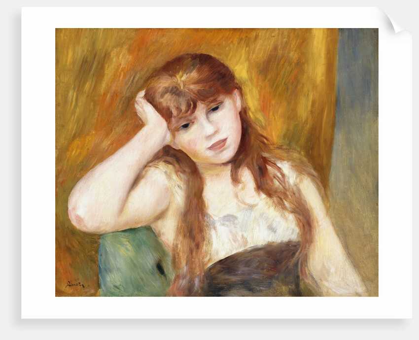 Young Blond Girl by Pierre Auguste Renoir