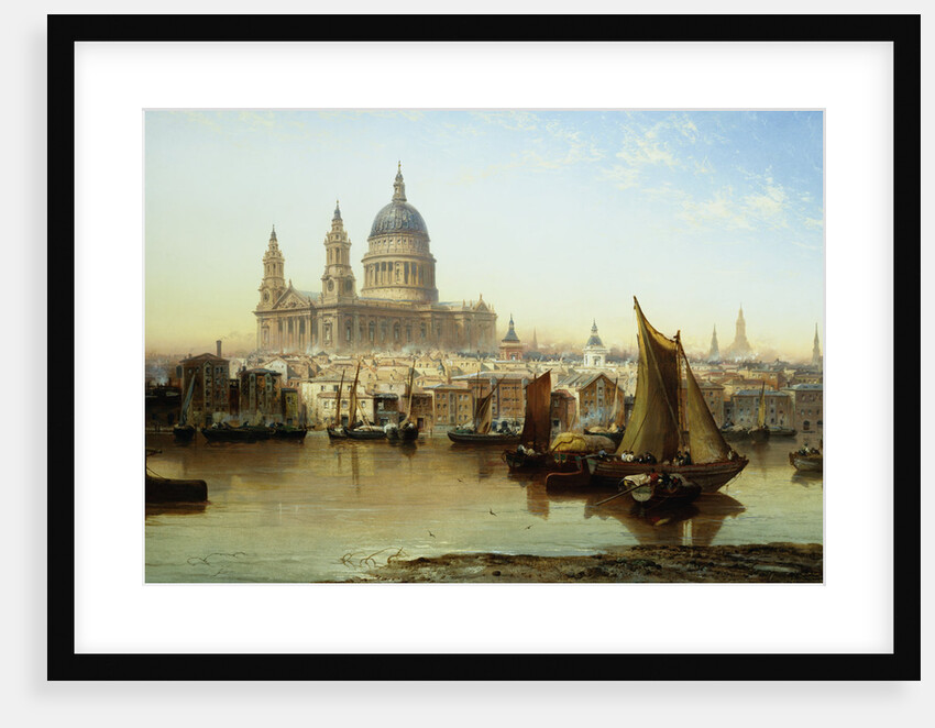 A View of St. Paul's Cathedral from the River Thames by Anonymous