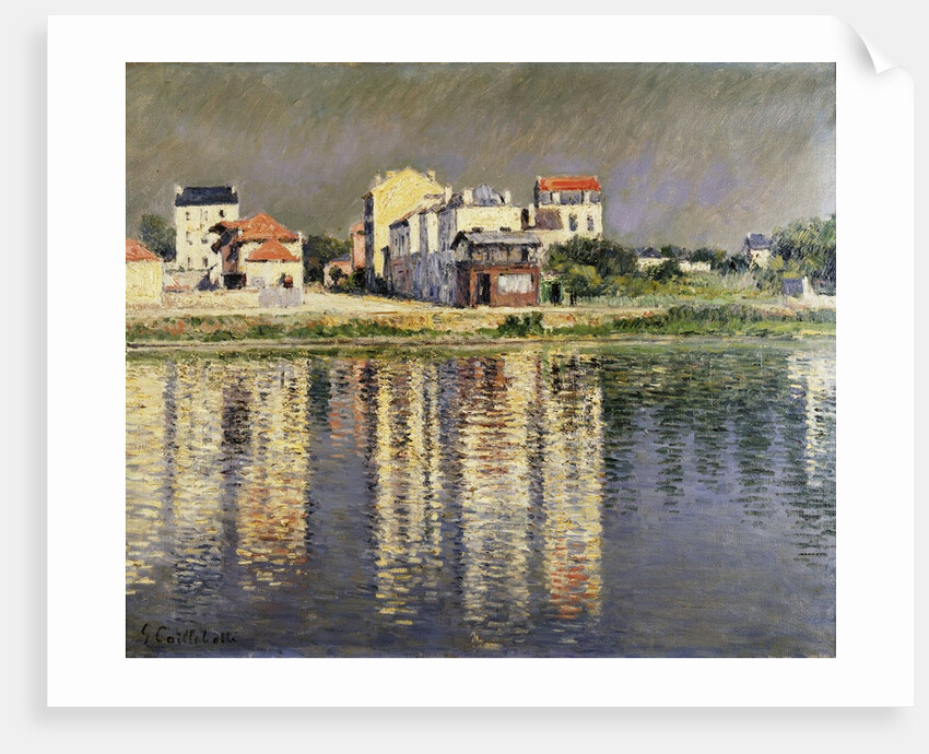The Banks of the Seine at Argenteuil by Gustave Caillebotte
