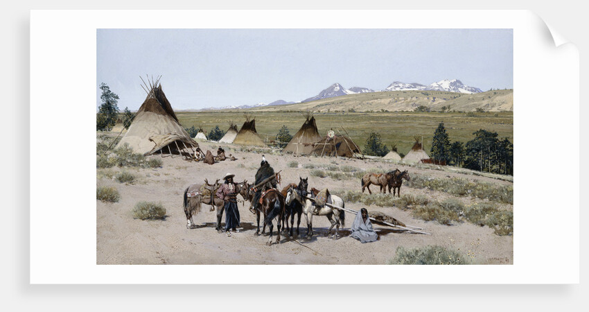 Indian Encampment by Henry Francois Farny