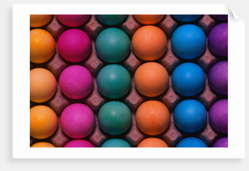 Rainbow-Colored Easter Eggs by Anonymous