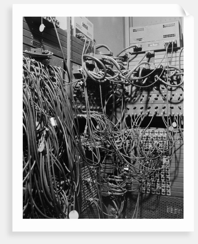 Cables on Early Computer by Anonymous