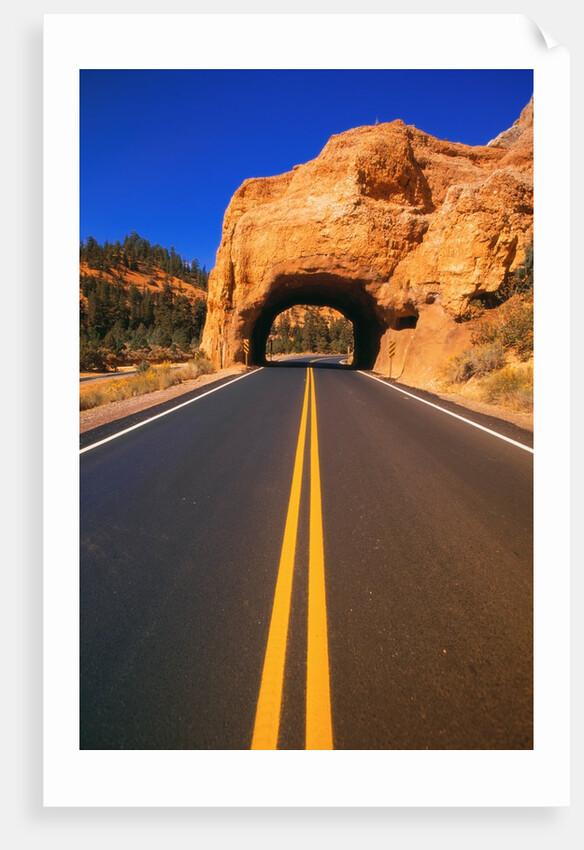 Highway Passing Through a Hill by Anonymous