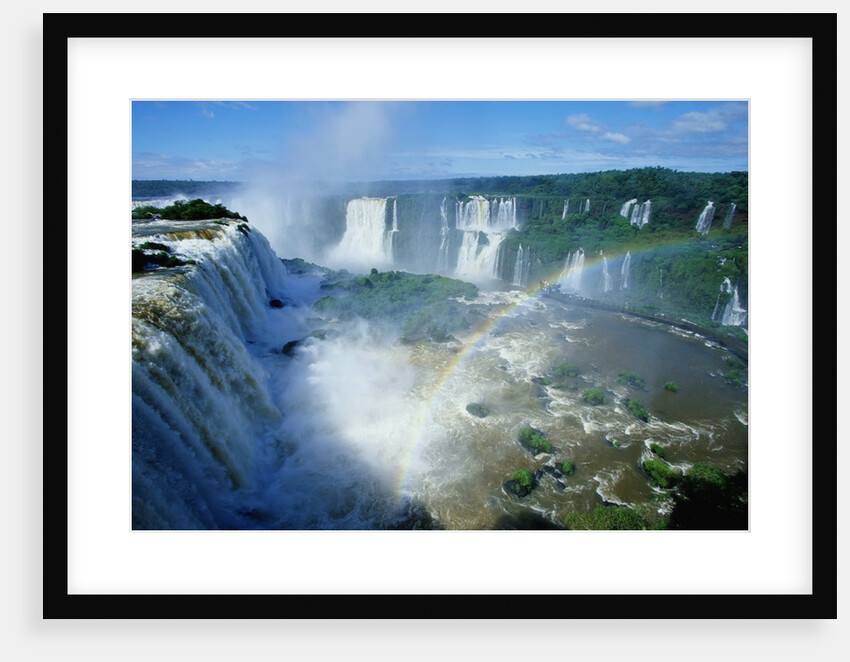 Iguazu Waterfalls and Rainbow. by Anonymous