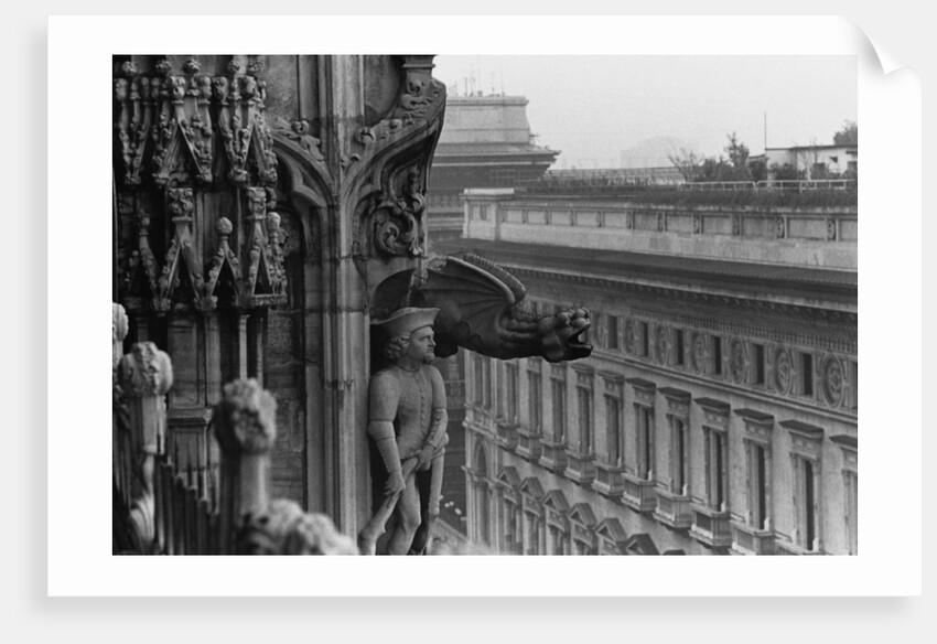 Sculpture Detail on Exterior of Il Duomo by Anonymous