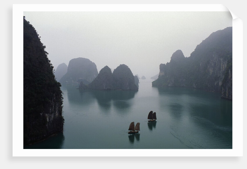 Junks in Ha Long Bay by Anonymous