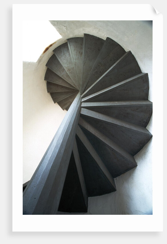 Spiral Staircase Inside Lighthouse by Anonymous