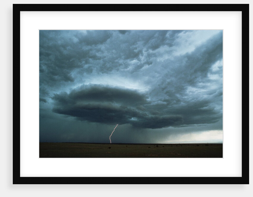 Lightning Striking the Ground by Anonymous