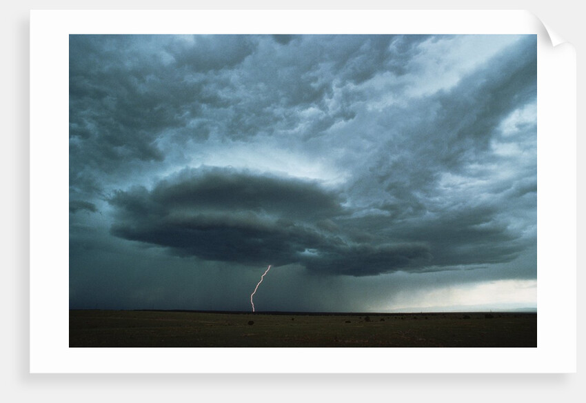 Lightning Striking the Ground by Anonymous