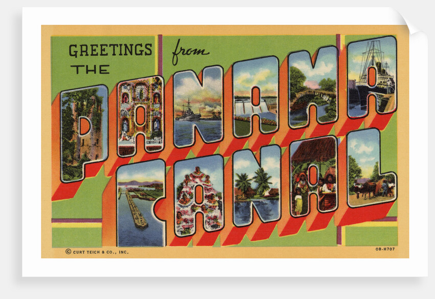 Greeting Card from the Panama Canal by Anonymous