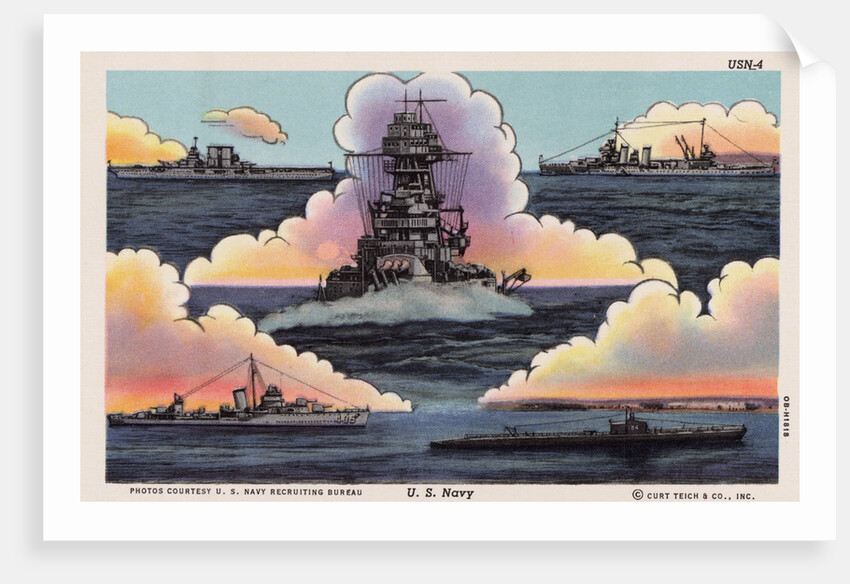 US Navy Ships by Anonymous
