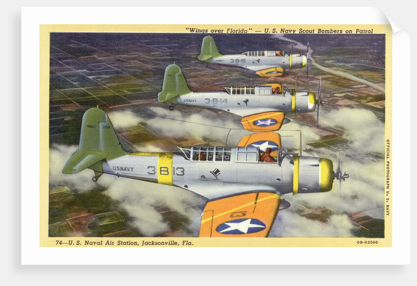 US Navy Scout Bombers on Patrol by Anonymous