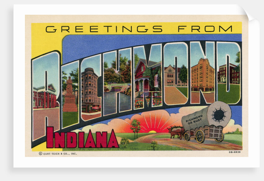 Greeting Card from Richmond, Indiana by Anonymous