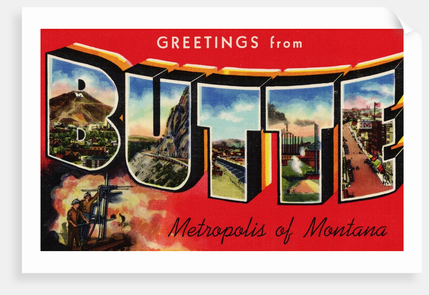 Greeting Card from Butte, Montana by Anonymous