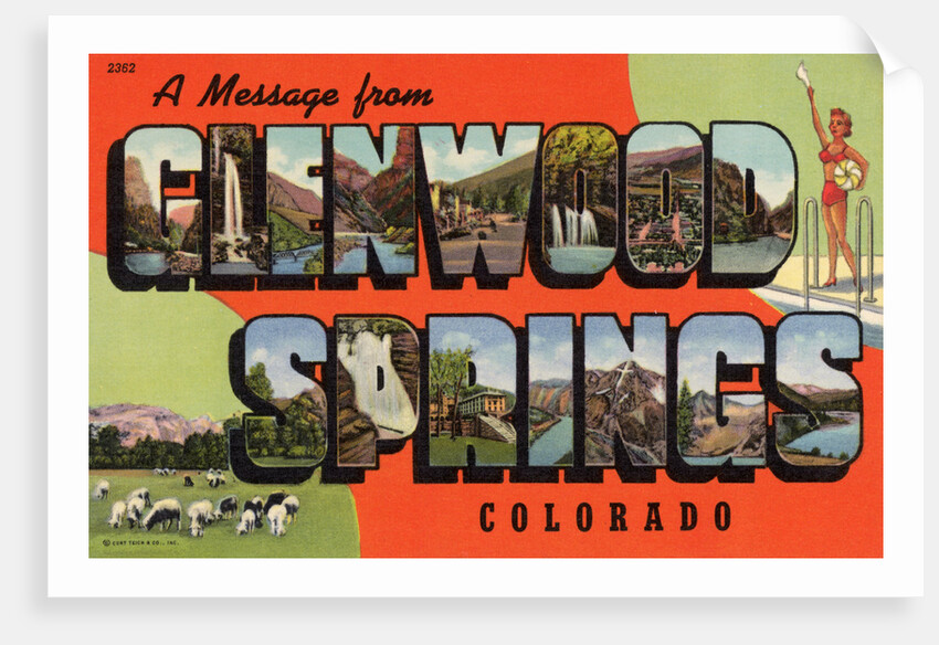 Greeting Card from Glenwood Springs, Colorado by Anonymous