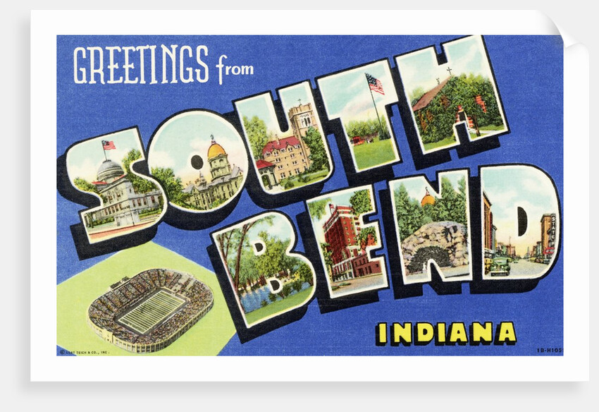 Greeting Card from South Bend, Indiana by Anonymous