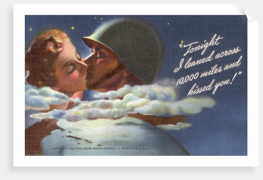 Tonight I Leaned Across 10,000 Miles and Kissed You by Anonymous