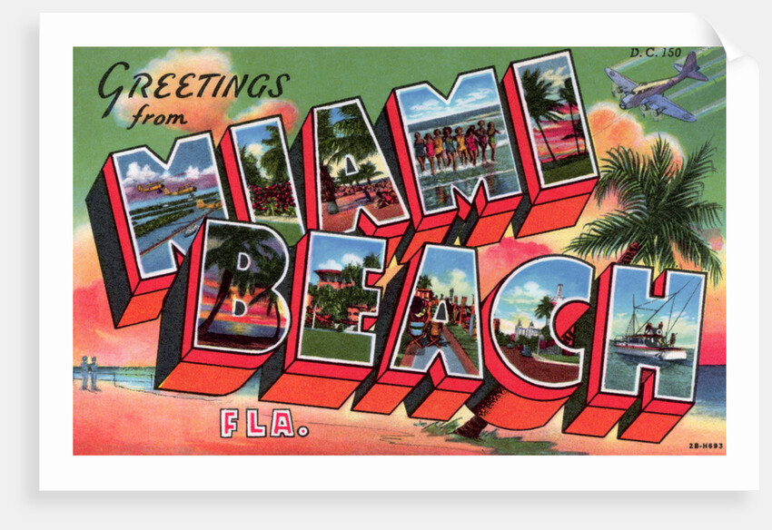 Greeting Card from Miami Beach, Florida by Anonymous