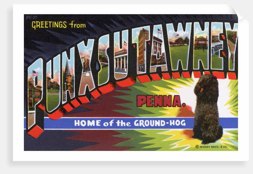 Greeting Card from Punxsutawney, Pennsylvania by Anonymous