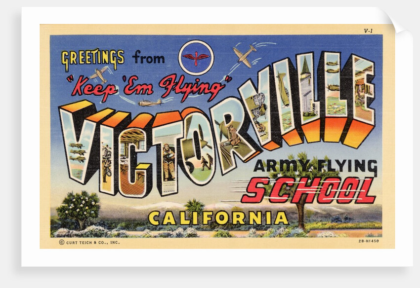 Greeting Card from Victorville Army Flying School by Anonymous