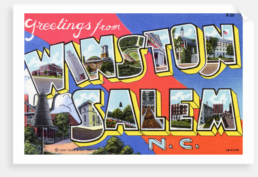Greeting Card from Winston-Salem, North Carolina by Anonymous