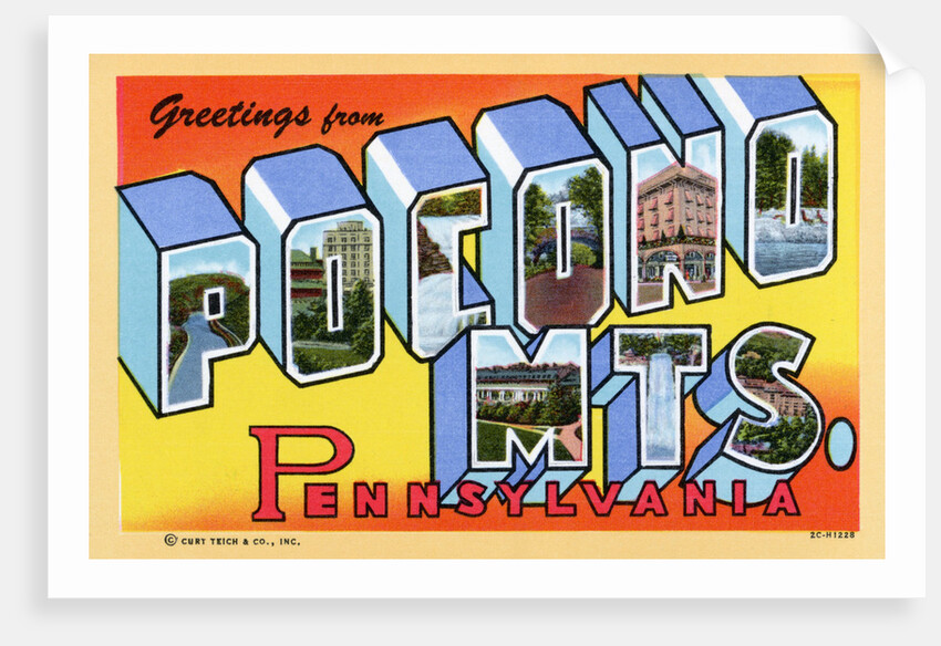 Greeting Card from the Pocono Mountains by Anonymous