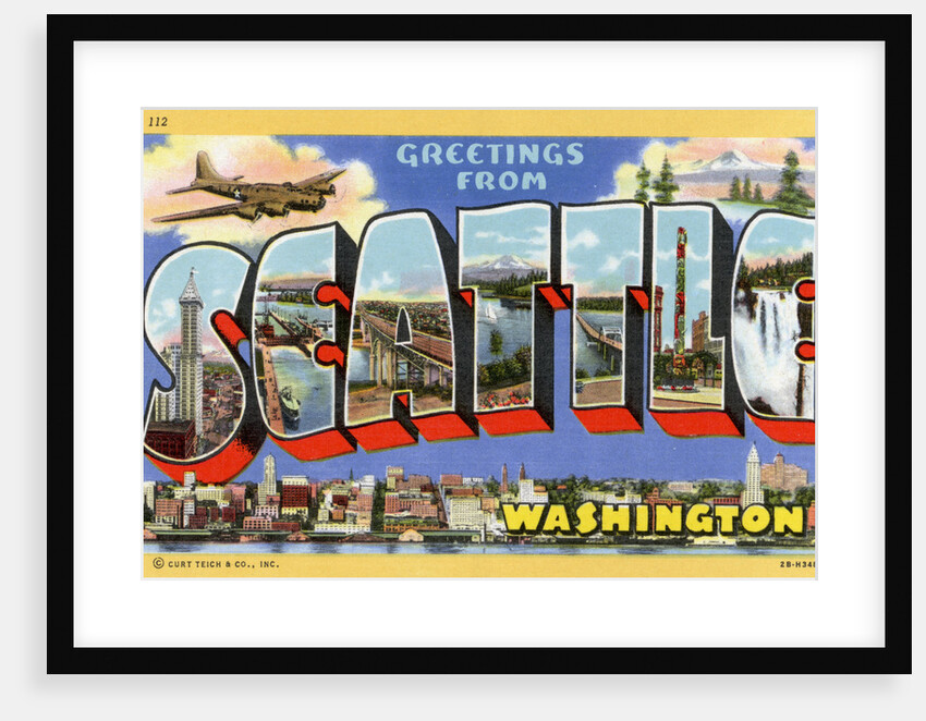 Greetings from Seattle, Washington Postcard by Anonymous