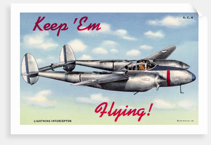 P-38 Lightning Interceptor by Anonymous