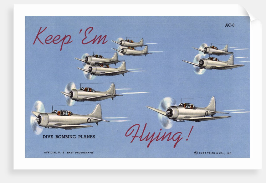 Dive Bombing Planes by Anonymous