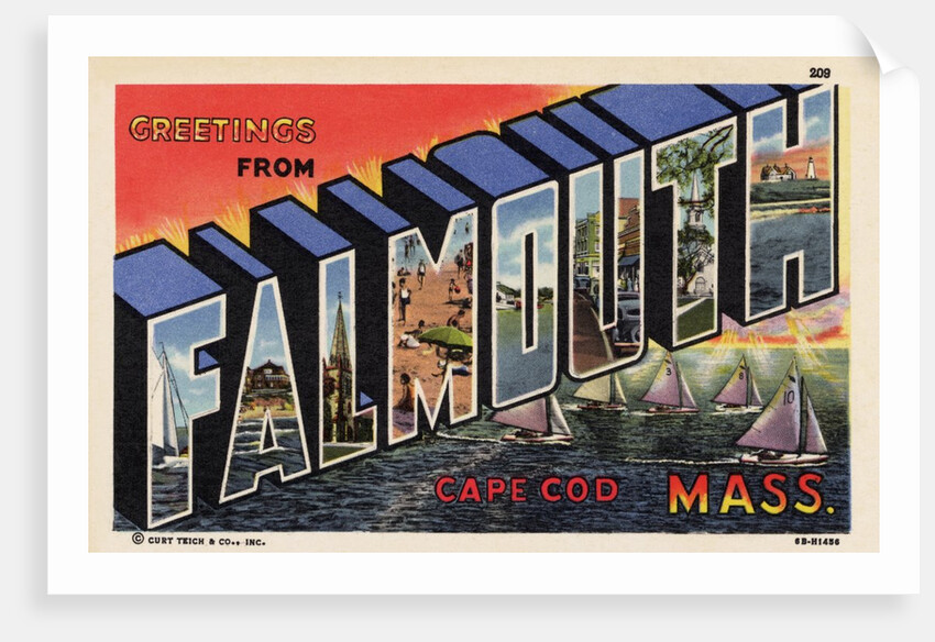 Greeting Card from Falmouth, Massachusetts by Anonymous