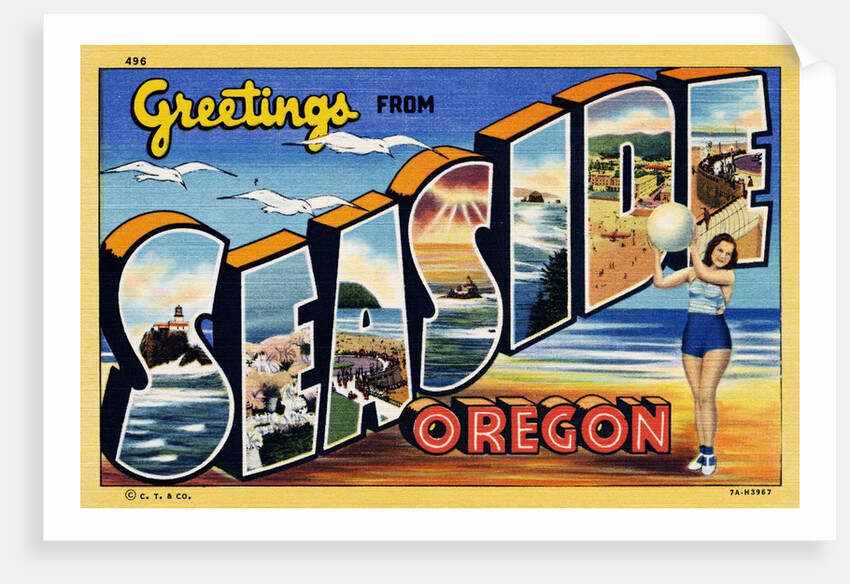 Greeting Card from Seaside, Oregon by Anonymous