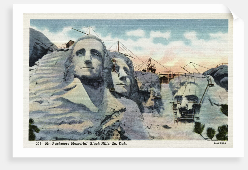Mt. Rushmore Memorial Under Construction by Anonymous