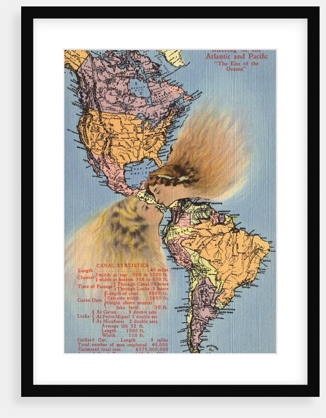 Faces Kissing at the Panama Canal by Anonymous