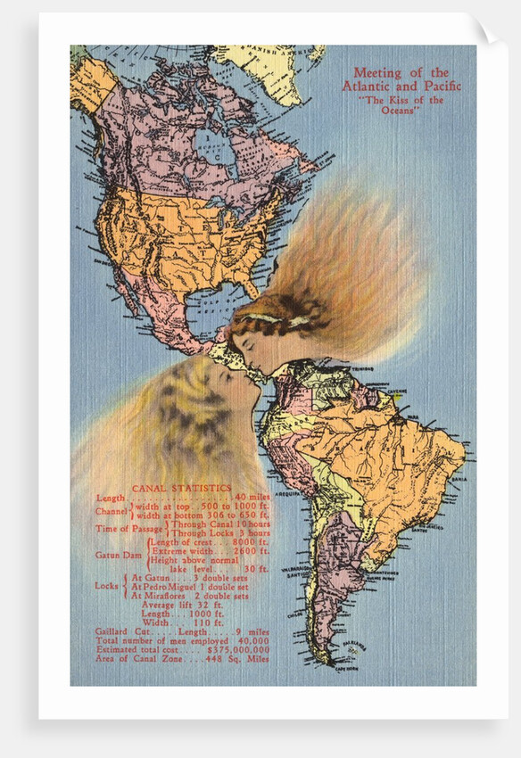 Faces Kissing at the Panama Canal by Anonymous