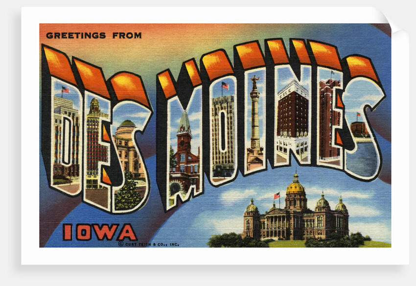 Greeting Card from Des Moines, Iowa by Anonymous