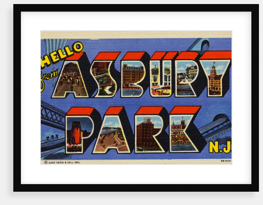 Greeting Card from Asbury Park, New Jersey by Anonymous