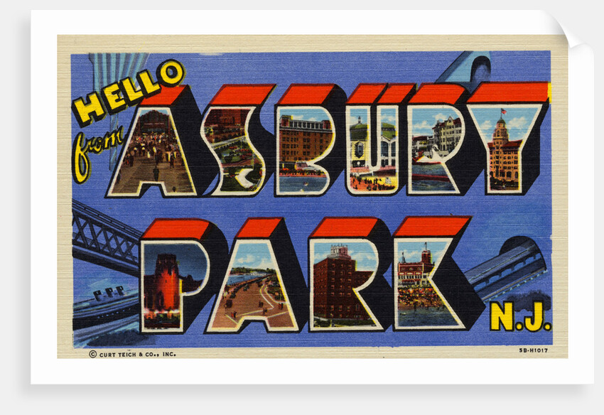 Greeting Card from Asbury Park, New Jersey by Anonymous