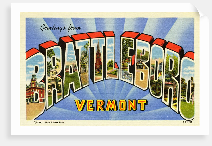 Greeting Card from Brattleboro, Vermont by Anonymous