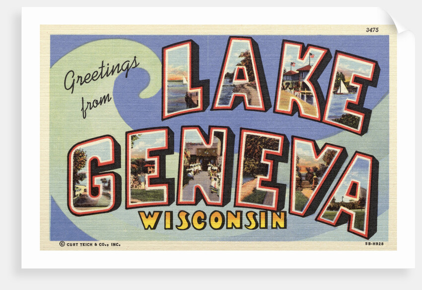 Greeting Card from Lake Geneva by Anonymous