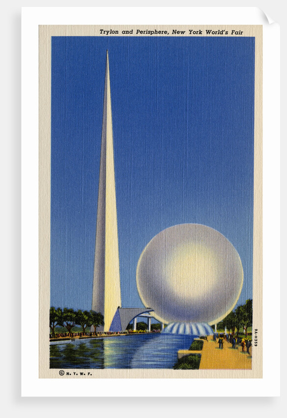 Trylon and Perisphere, New York World's Fair Postcard by Anonymous