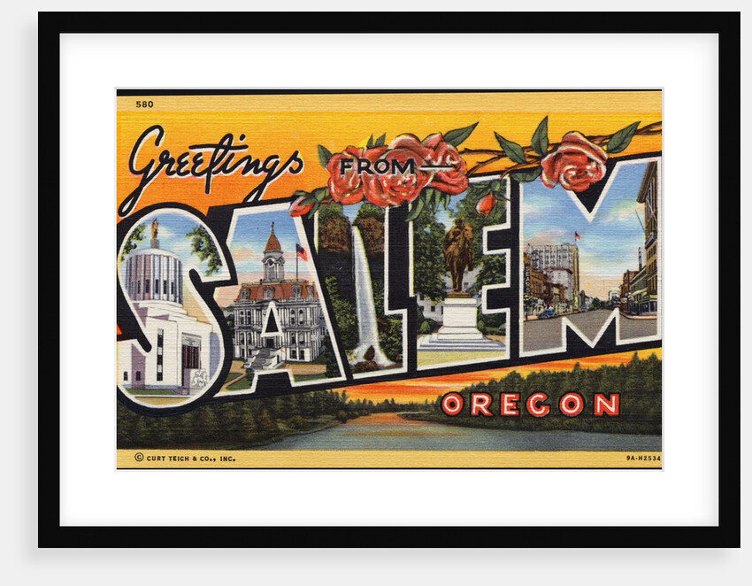 Greeting Card from Salem, Oregon by Anonymous