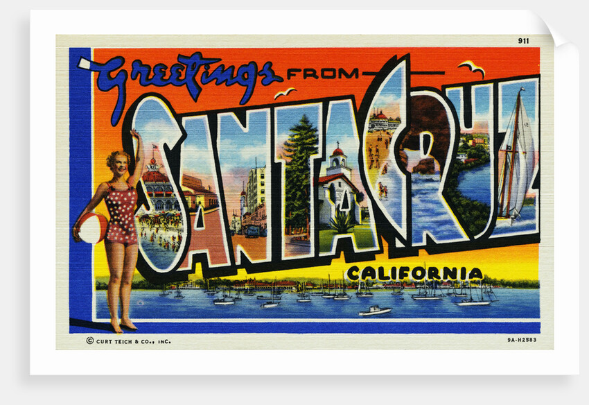 Greeting Card from Santa Cruz, California by Anonymous