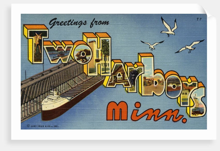 Greeting Card from Two Harbors, Minnesota by Anonymous